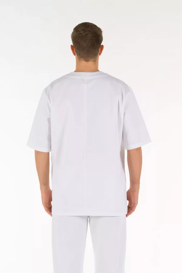 UNISEX ‘V’ Tunic White - Image 6