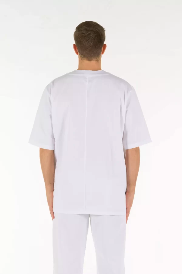 UNISEX ‘V’ Tunic White - Image 5