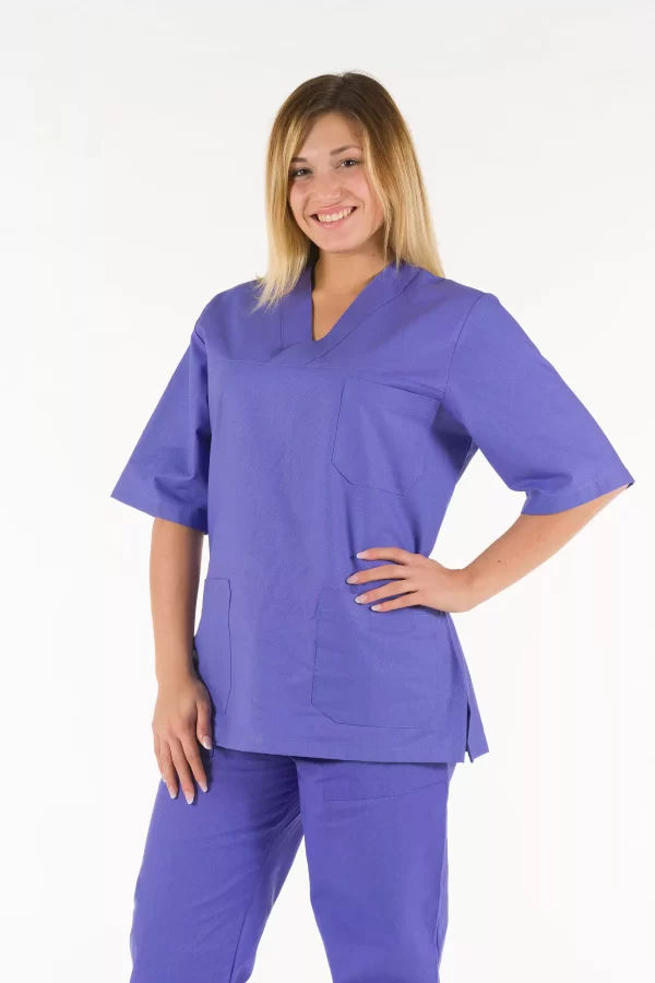 UNISEX ‘V’ Blue Tunic