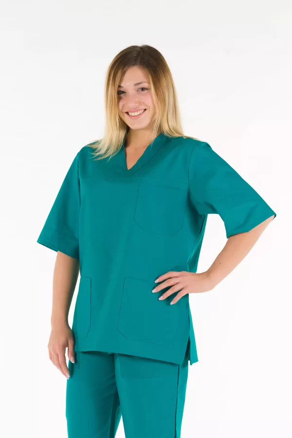 UNISEX ‘V’ Tunic Green