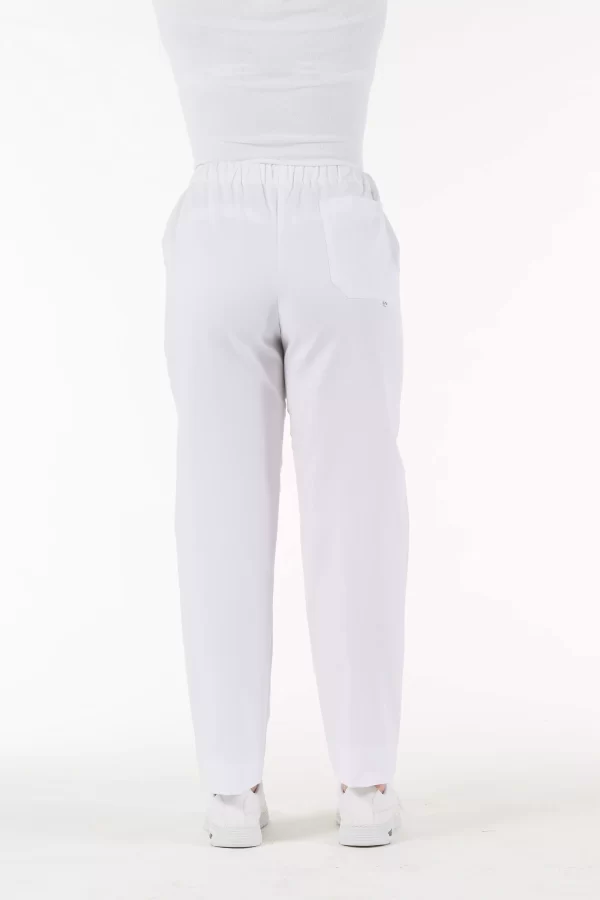 Pantalone UNISEX in 100% cotone Bianco - immagine 9