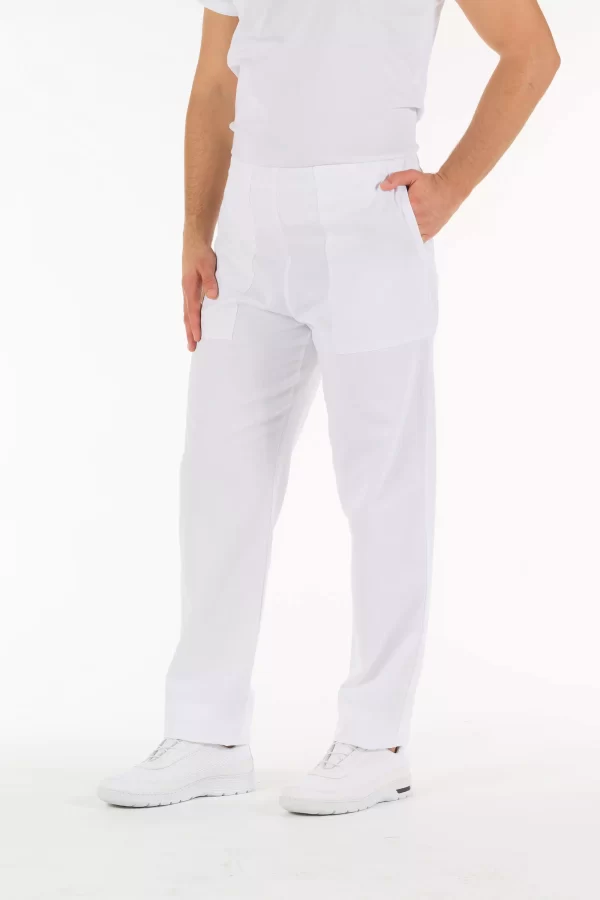 Pantalone UNISEX in 100% cotone Bianco