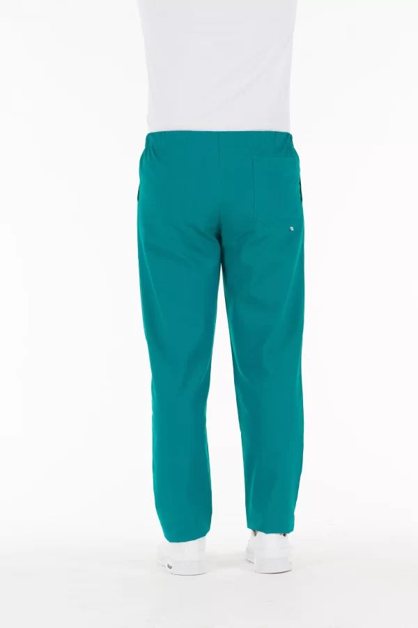 Pantalone UNISEX in tela operatoria 100% cotone Verde - immagine 4