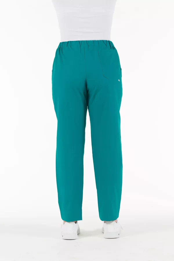 Pantalone UNISEX in tela operatoria 100% cotone Verde - immagine 10